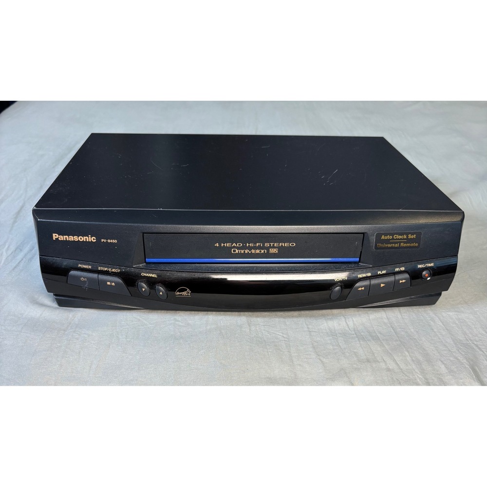 Panasonic PV-8450 Omnivision VHS VCR 4 Head Hi-Fi Stereo Video Cassette Player